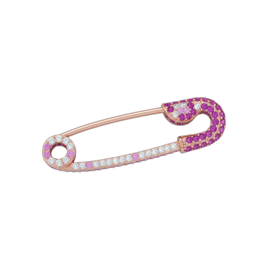 Gemstone Safety Pin Jewelry