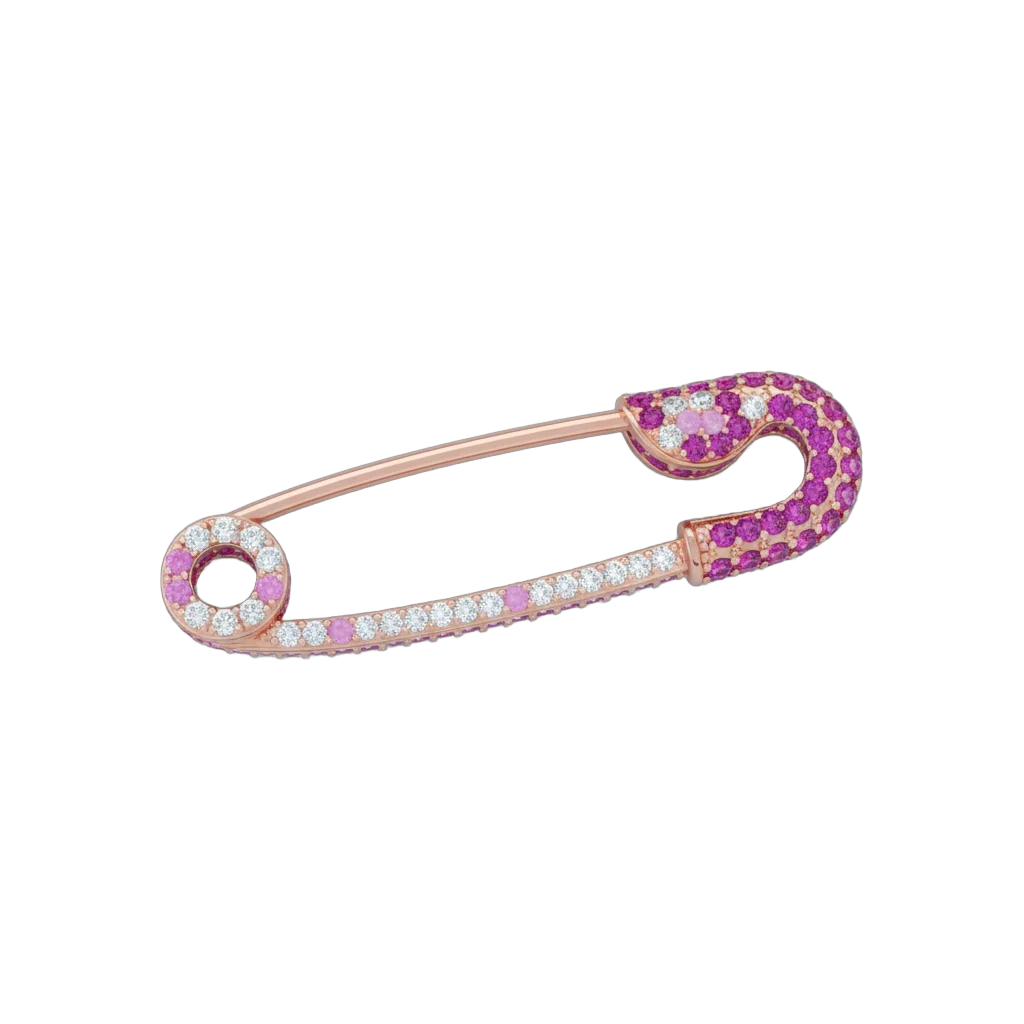 Gemstone Safety Pin Jewelry