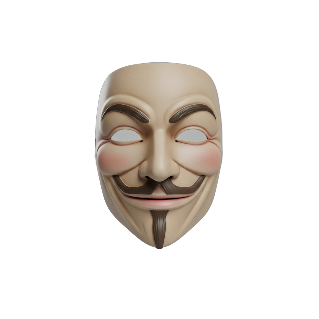 Stylized Guy Fawkes Mask