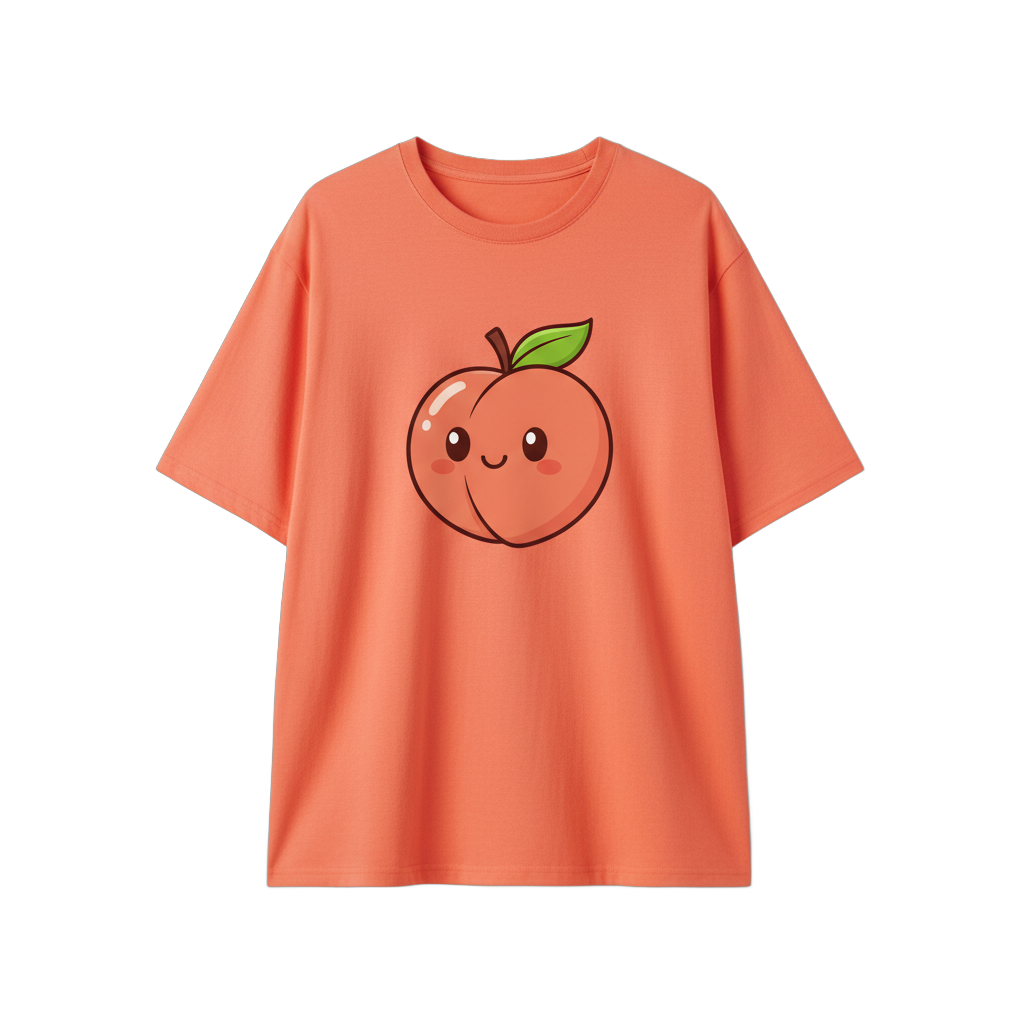 Cartoon Peach T-Shirt
