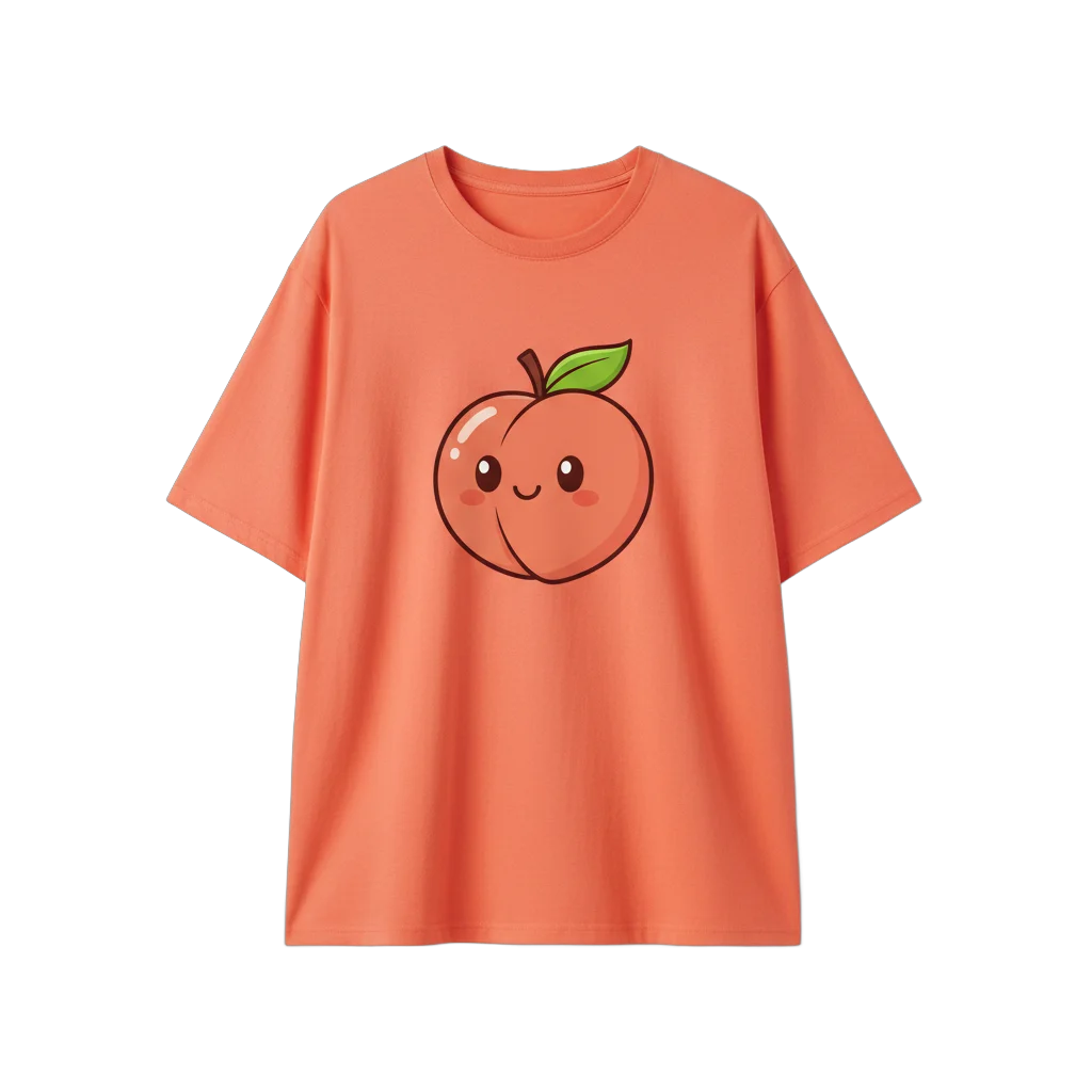 Cartoon Peach T-Shirt