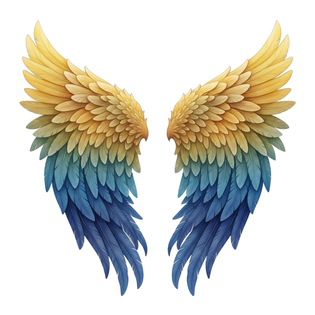 Colorful Angel Wings
