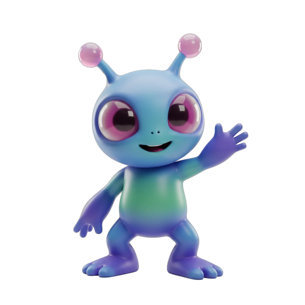 Cute Stylized Alien Character