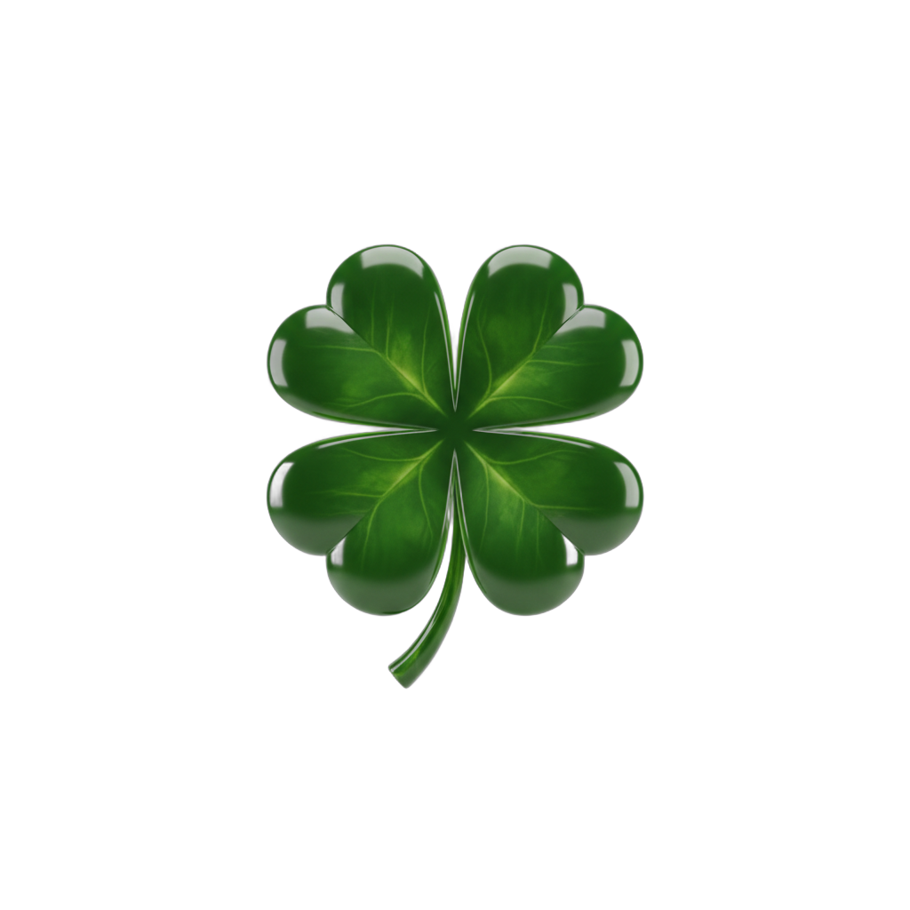 Glossy Four Leaf Clover