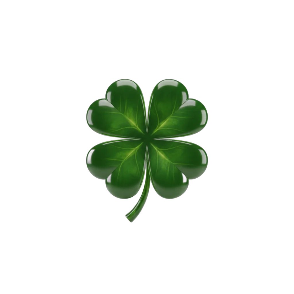 Glossy Four Leaf Clover