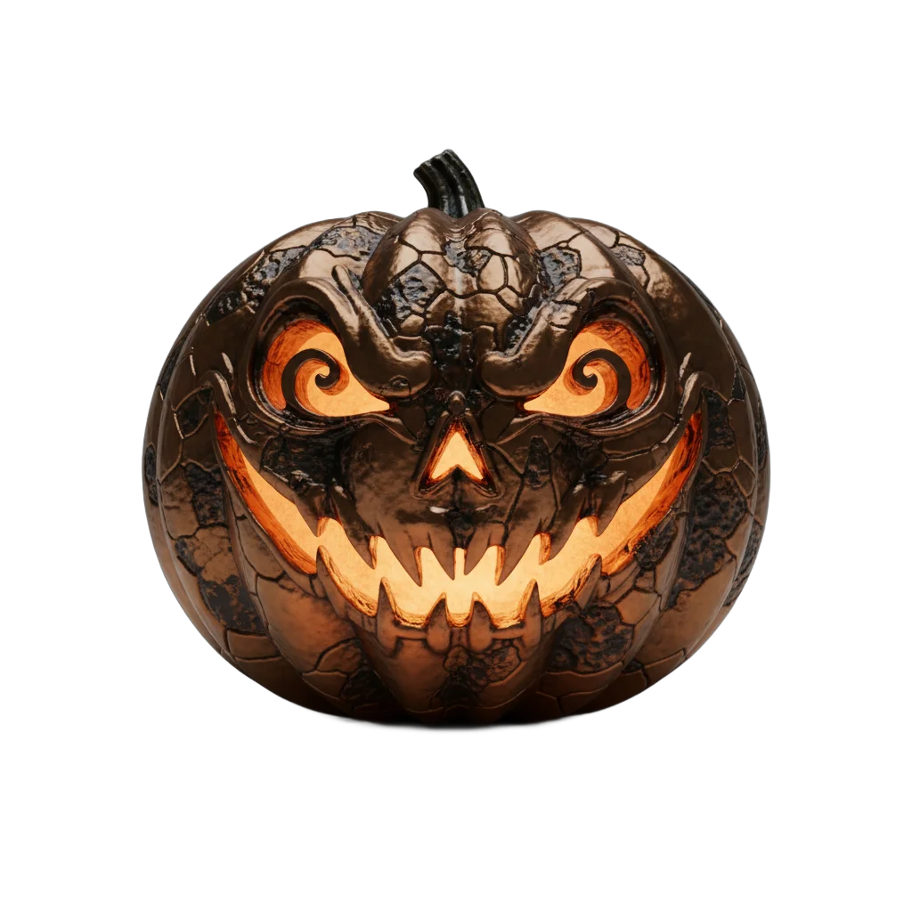 Glowing Halloween Pumpkin Lantern