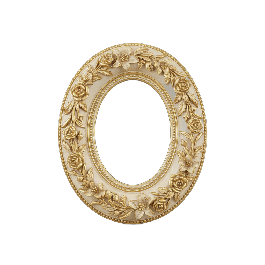 Ornate Oval Wedding Frame