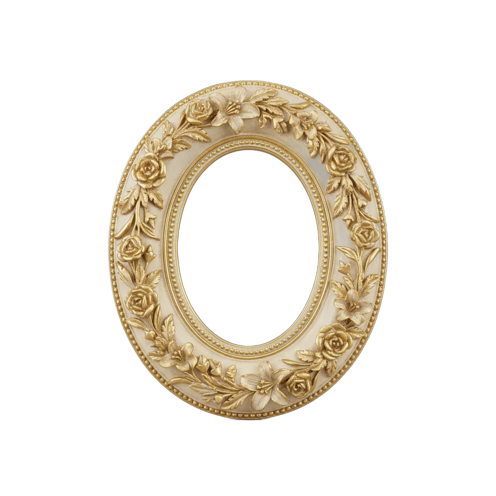 Ornate Oval Wedding Frame