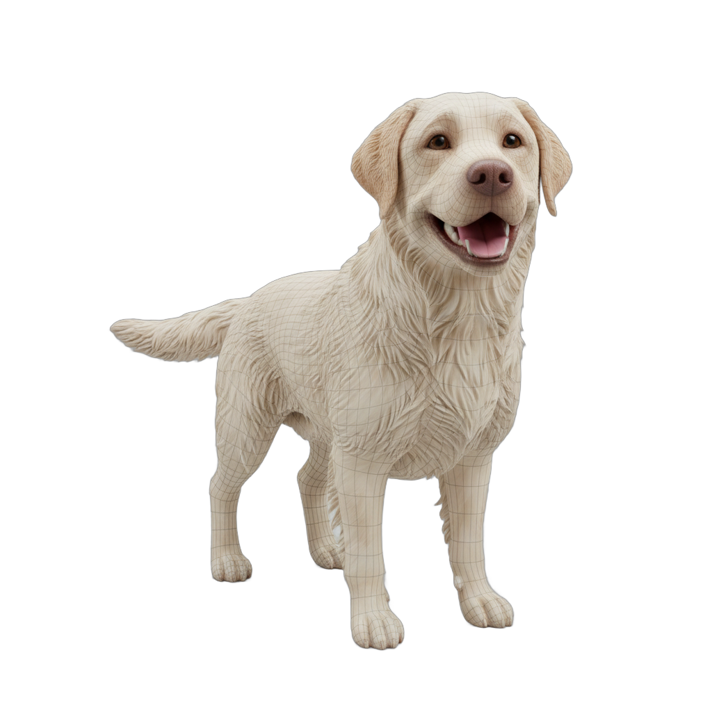 Happy Labrador Retriever Dog