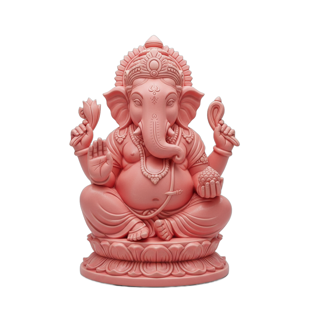 Stylized Ceramic Ganesha Idol