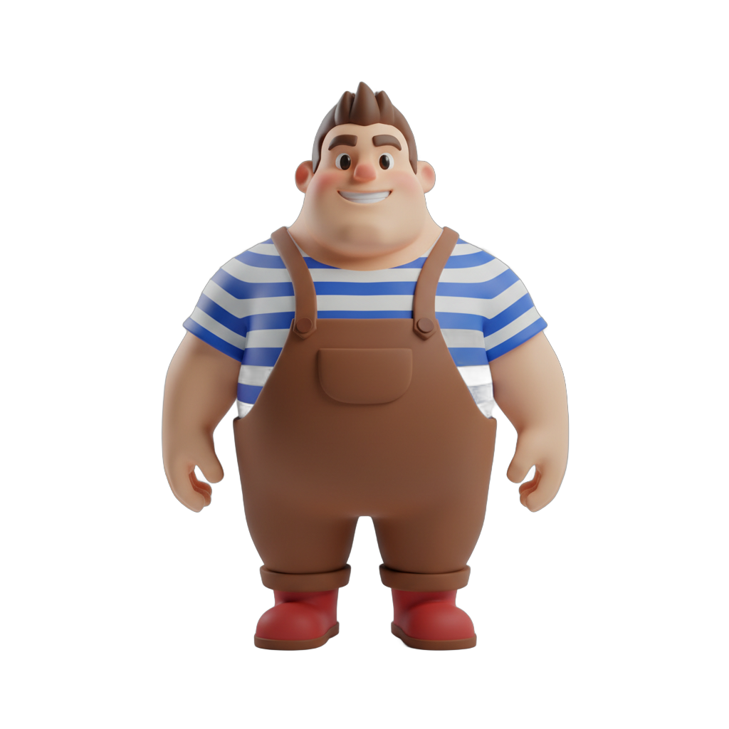 Stylized Chubby Character