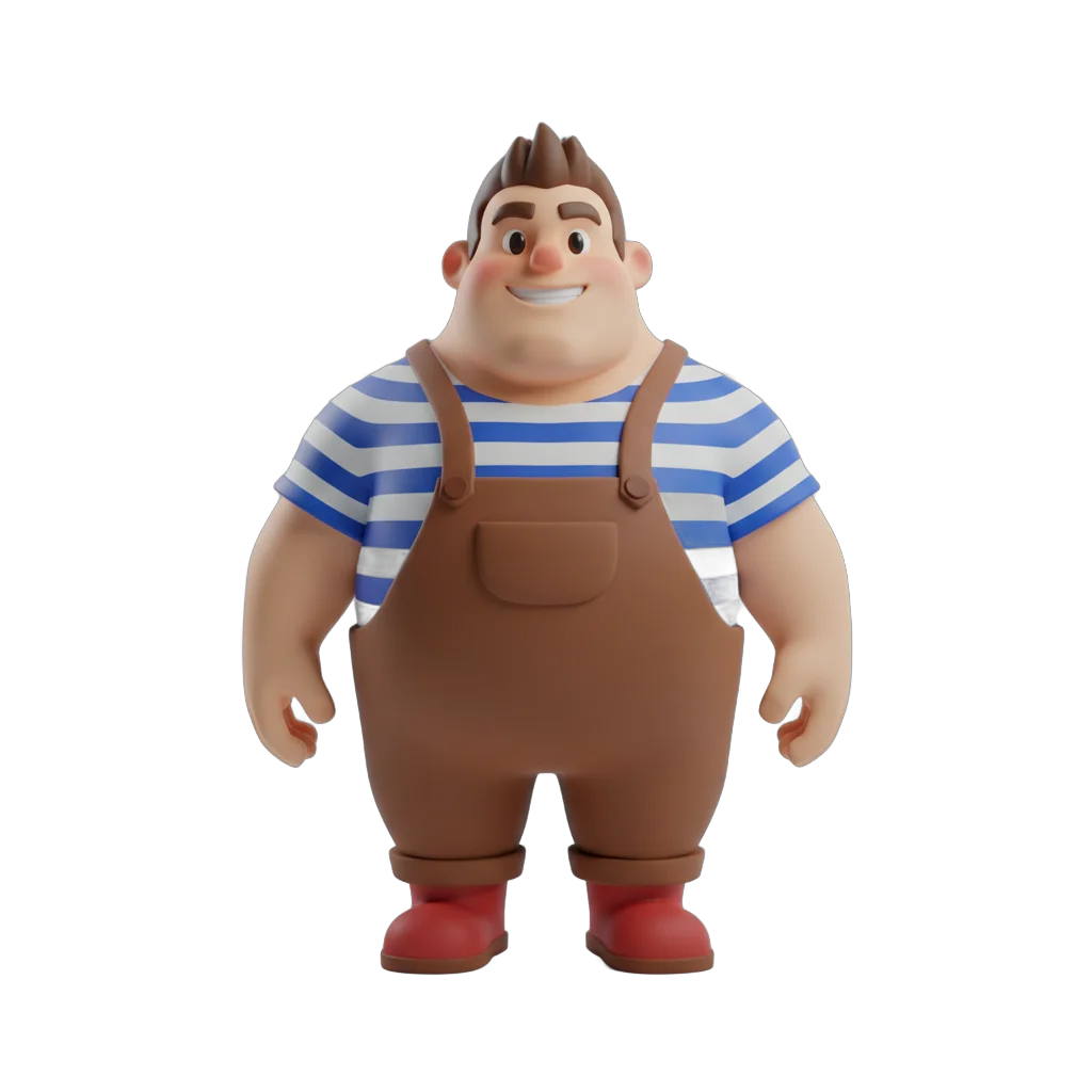 Stylized Chubby Character