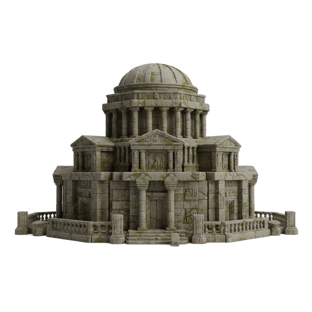 Ancient Weathered Mausoleum