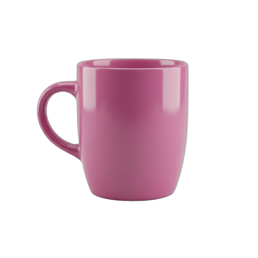 Pink Glossy Ceramic Mug
