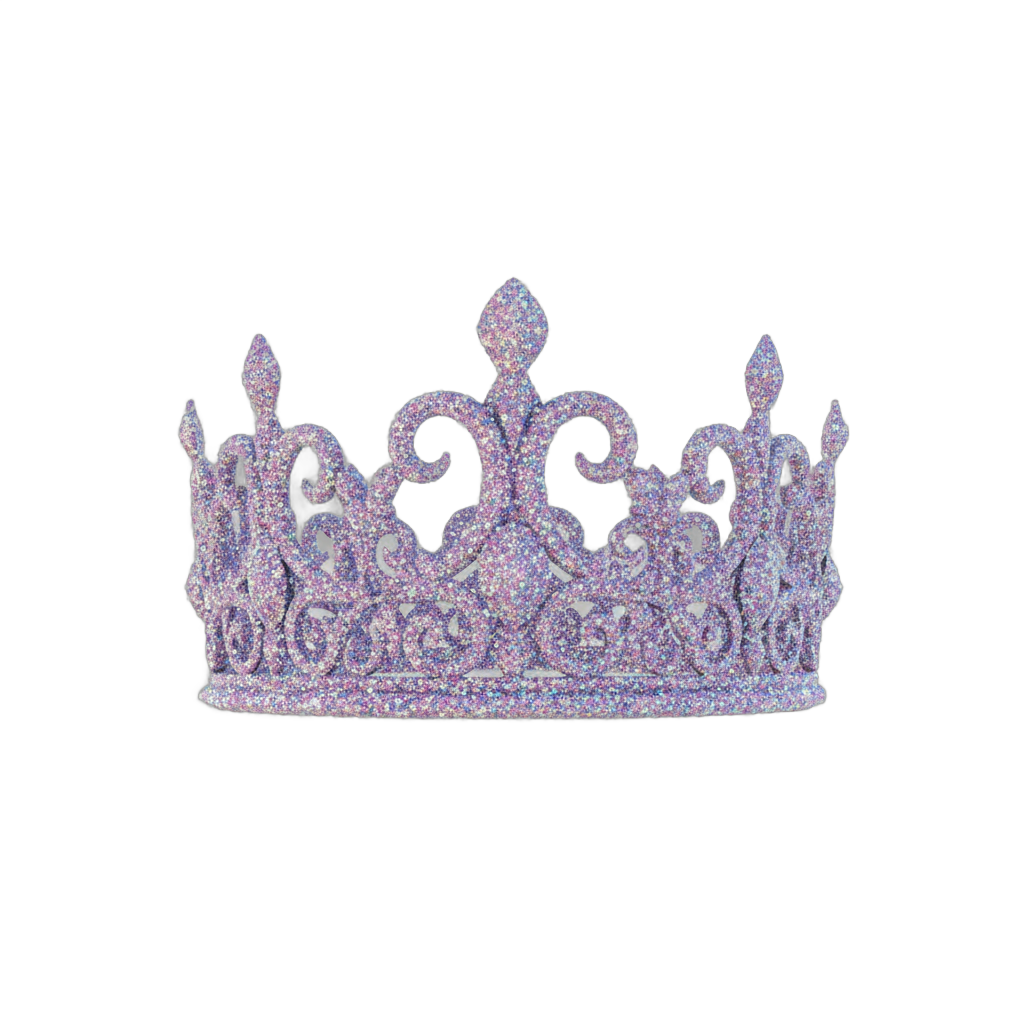 Iridescent Glitter Crown