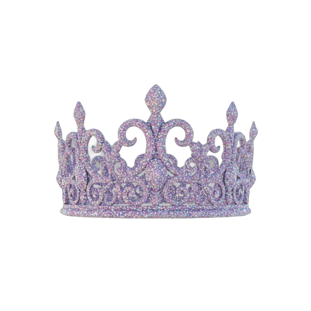 Iridescent Glitter Crown
