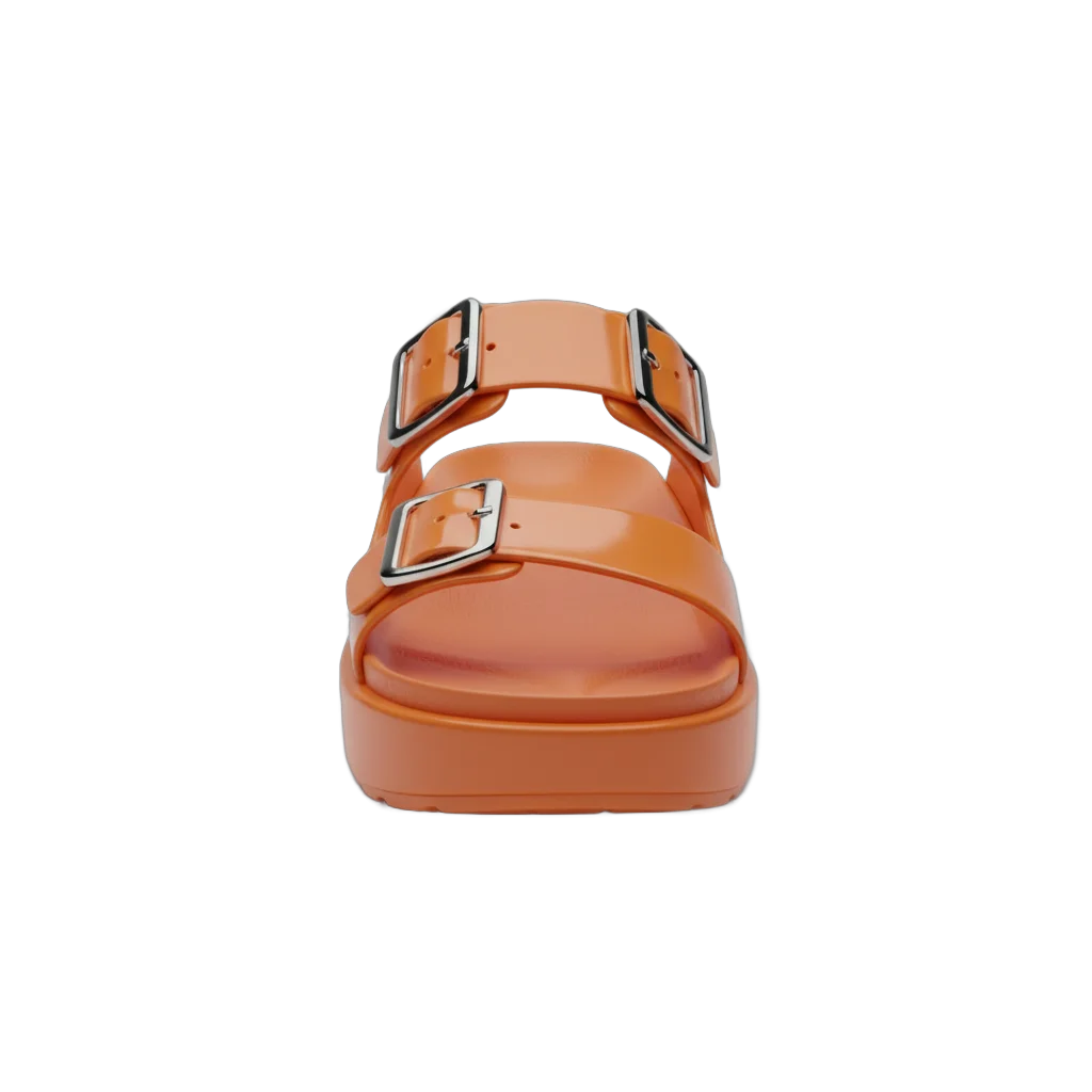 Orange Two-Strap Sandals