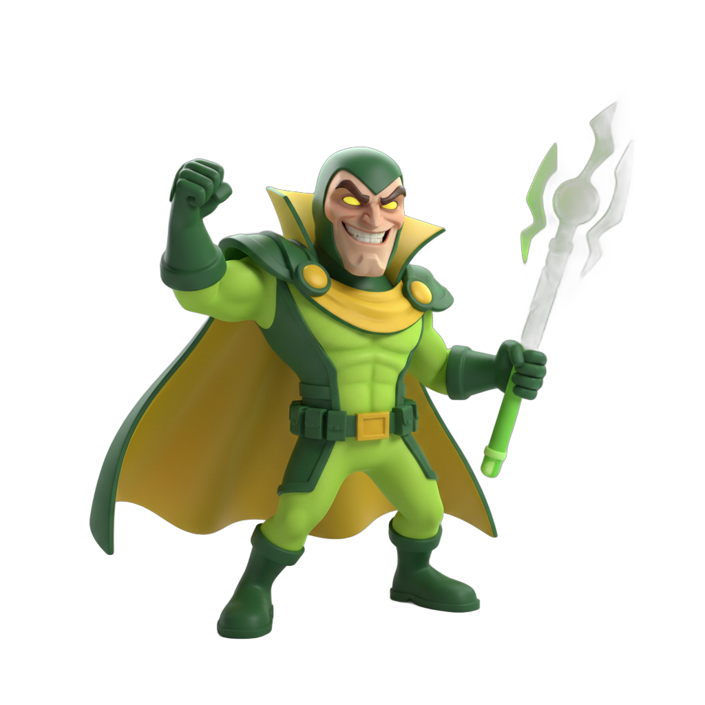 Cartoon Supervillain Character