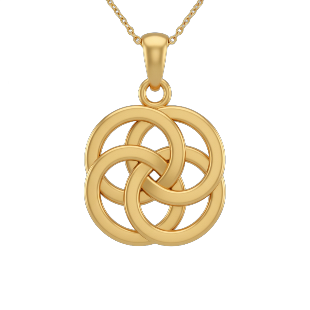 Celtic Knot Gold Pendant