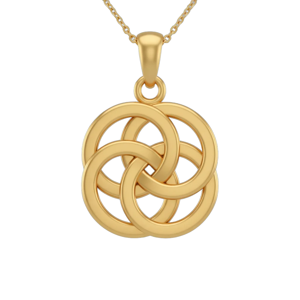 Celtic Knot Gold Pendant
