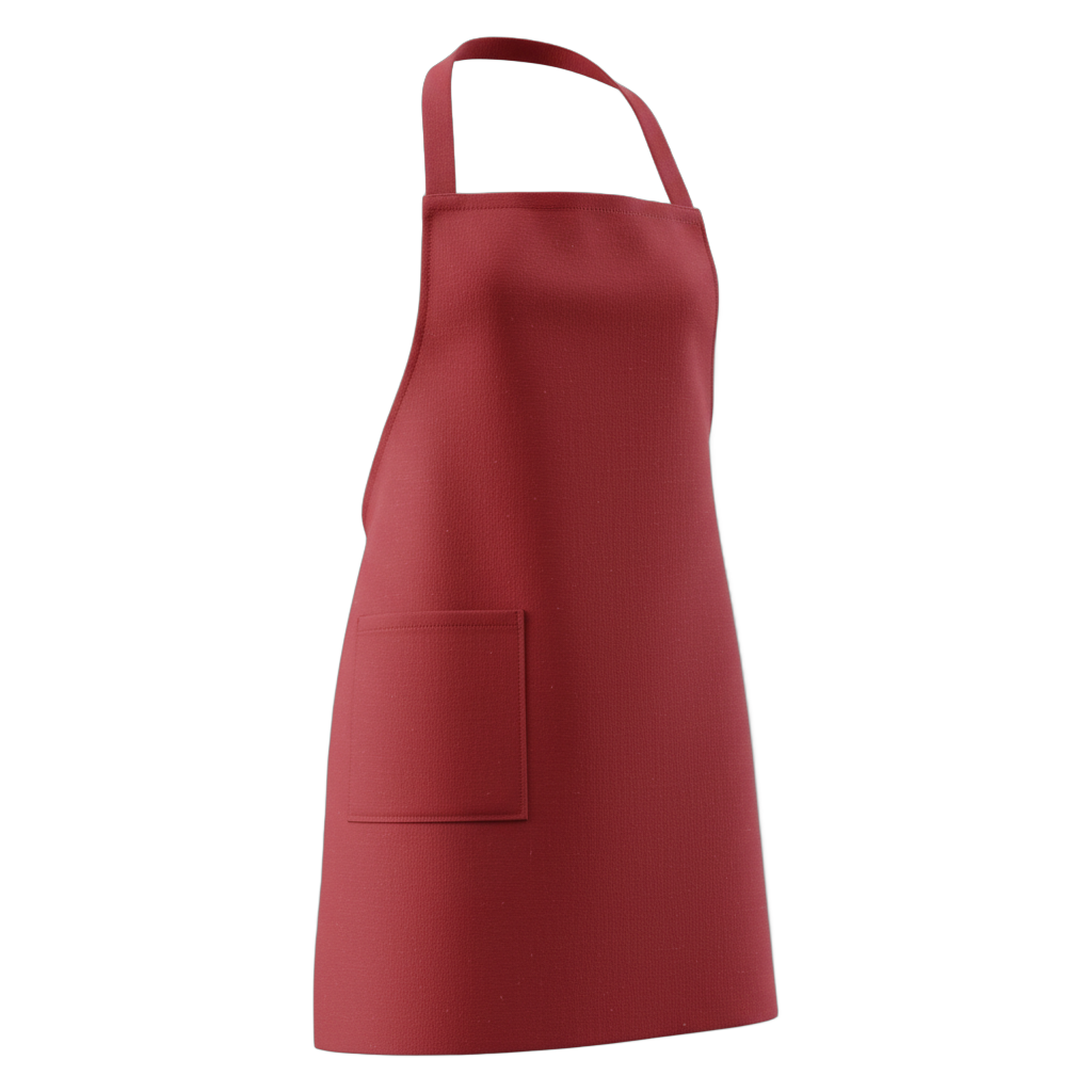 Red Bib Kitchen Apron