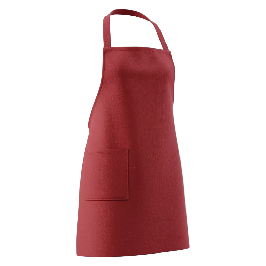 Red Bib Kitchen Apron