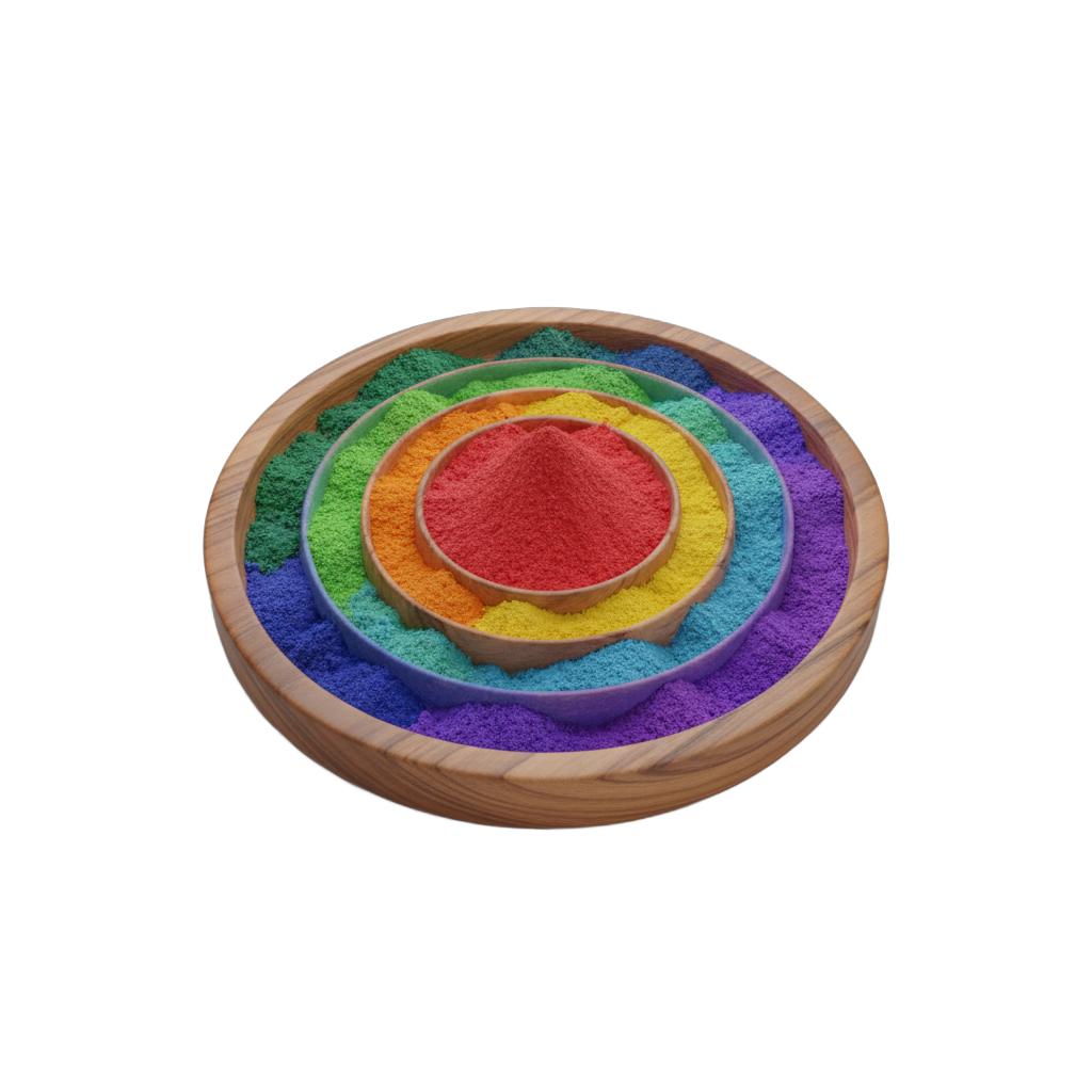 Colorful Powder Tray