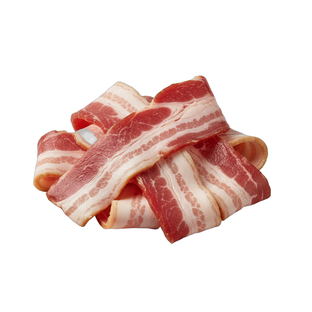 Raw Bacon Strips