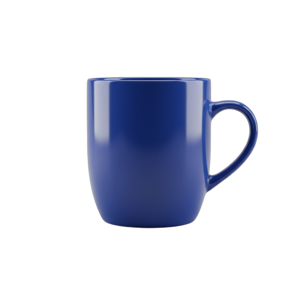 Blue Glossy Ceramic Mug