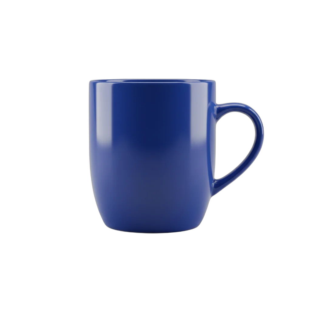 Blue Glossy Ceramic Mug