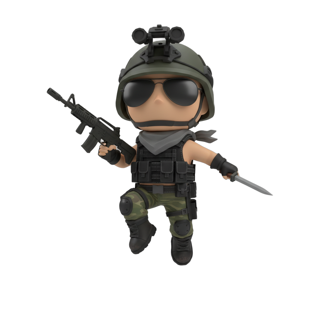 Chibi Tactical Hero Figure