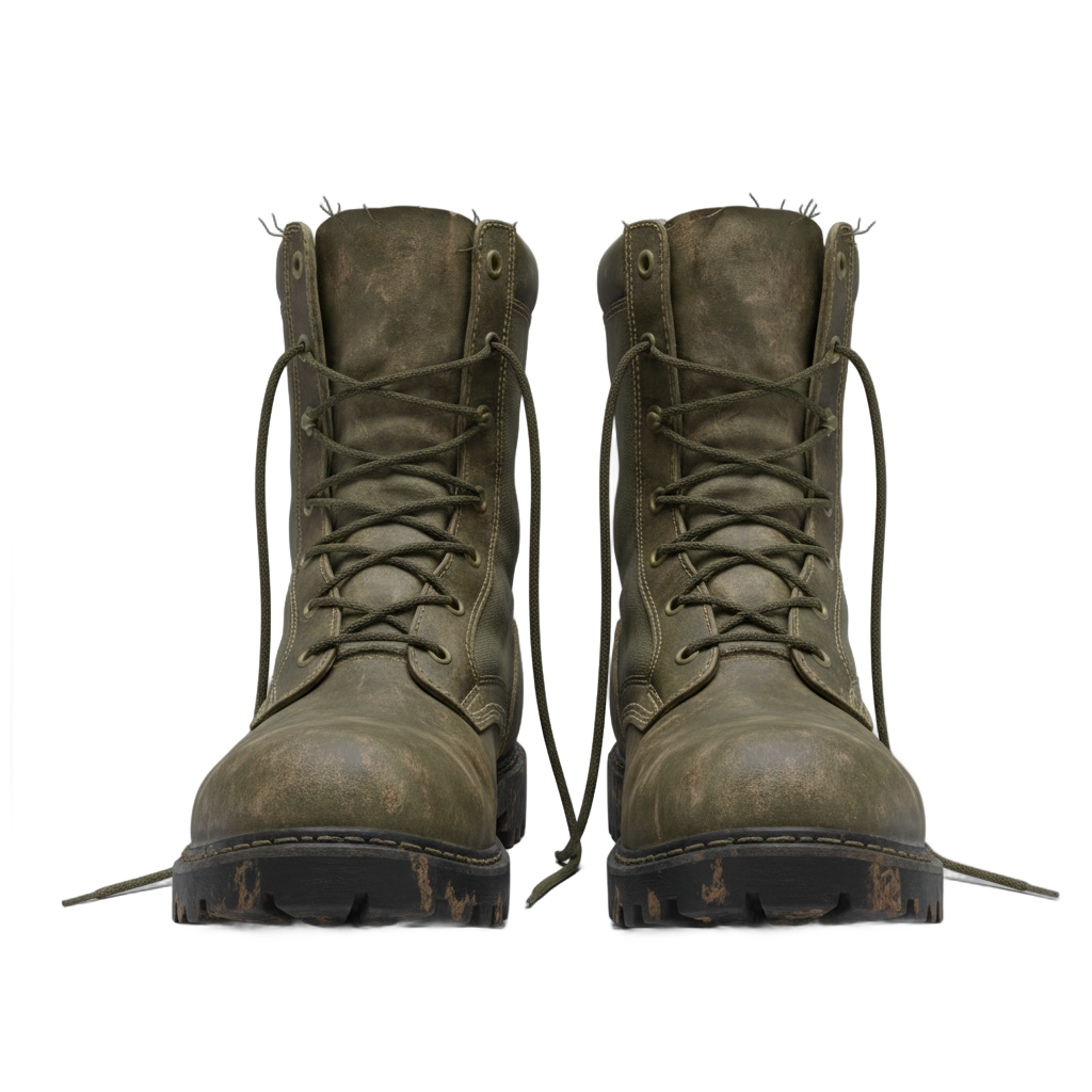 Olive Green Military Combat Boots