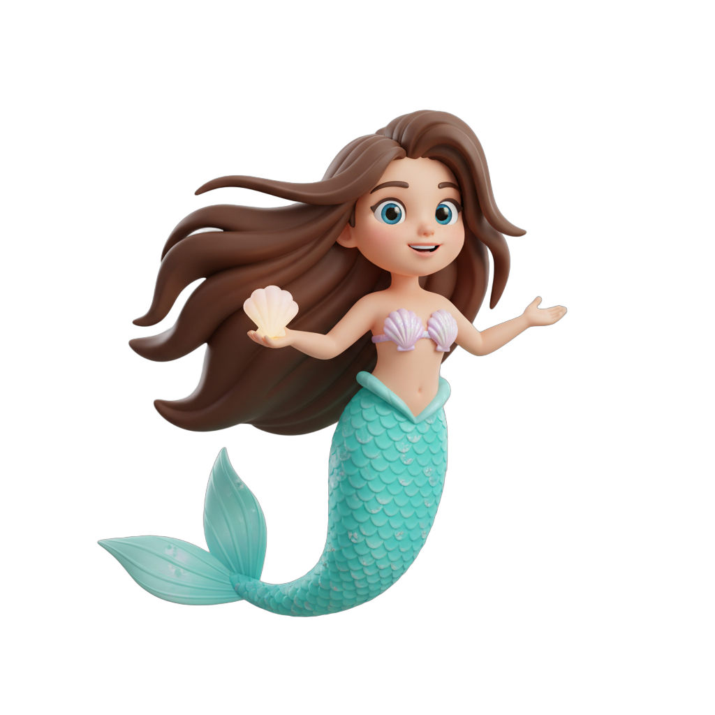 Cartoon Mermaid Character