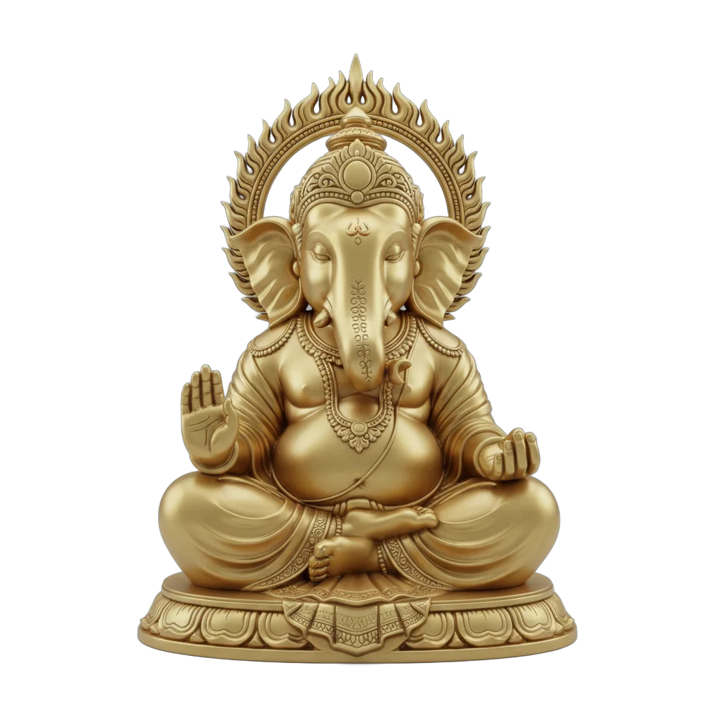 Meditative Ganesha Statue
