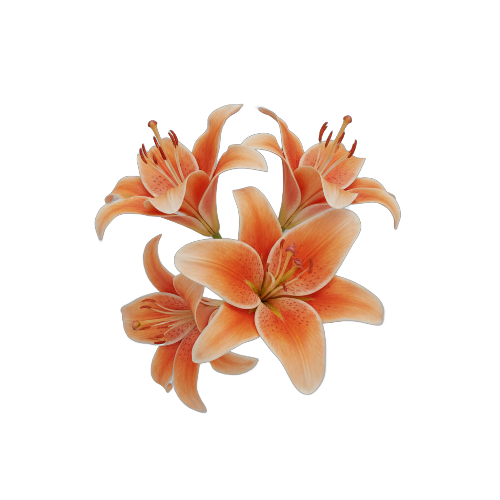 Botanical Lily Flowers