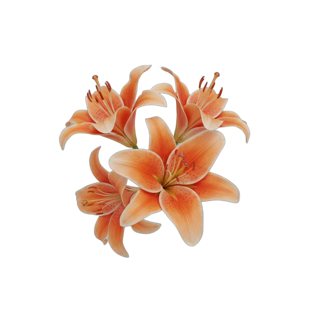 Botanical Lily Flowers