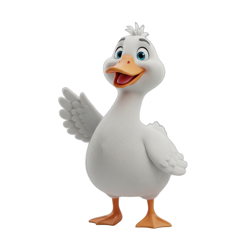 Cartoon Goose Character