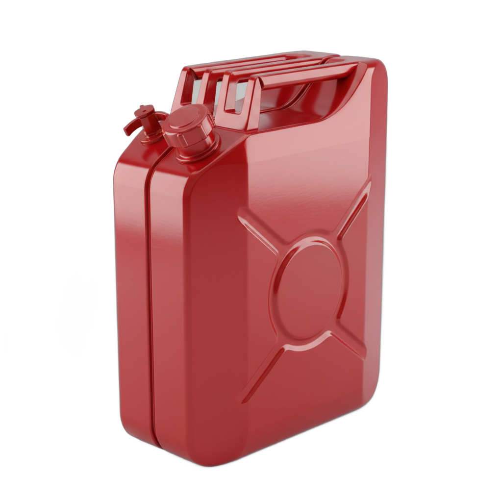 Red Metal Jerry Can