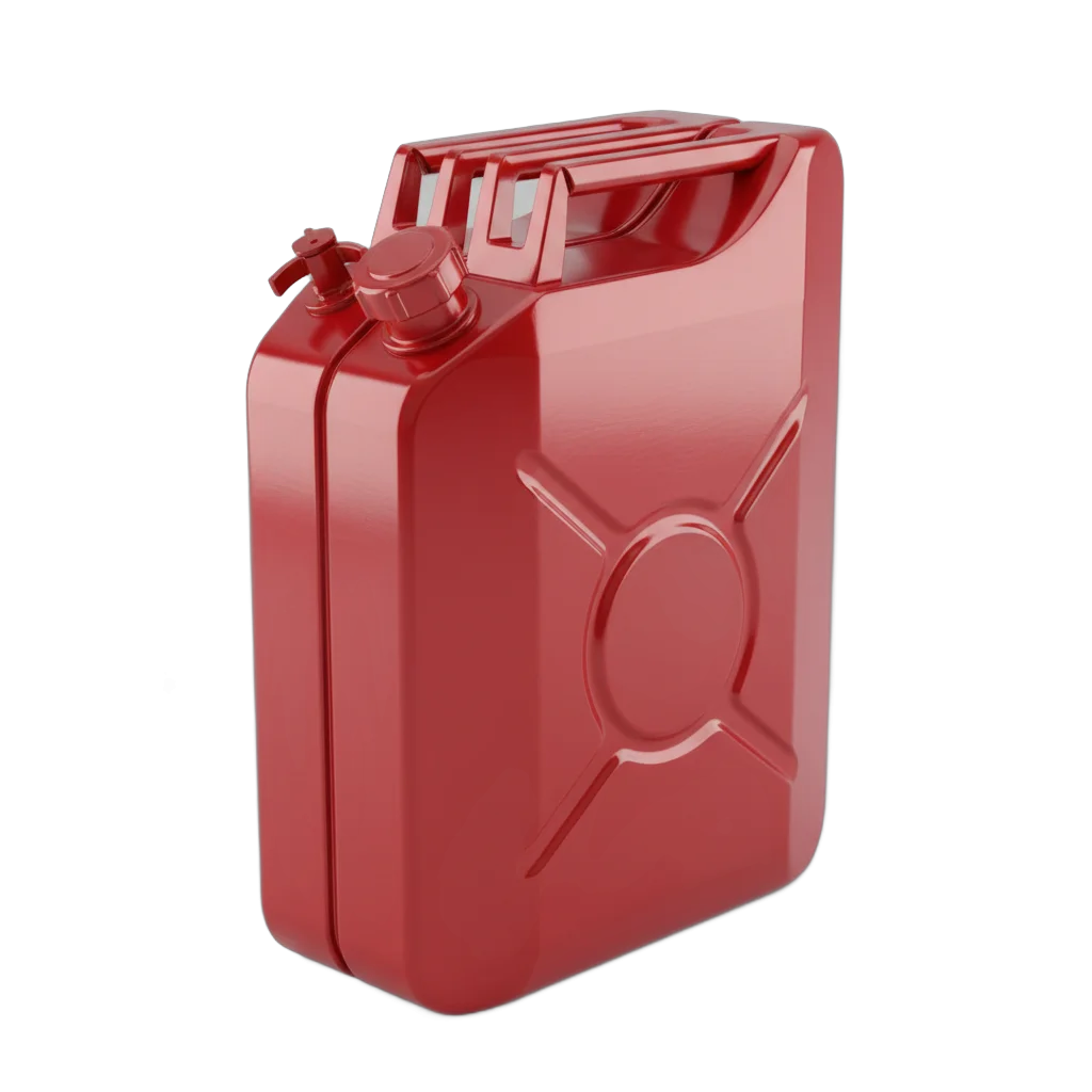 Red Metal Jerry Can