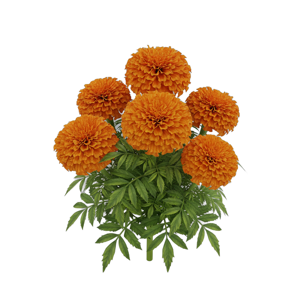 Marigold Flower Cluster
