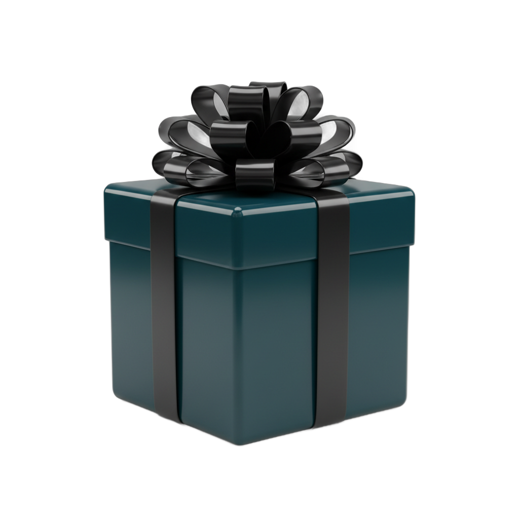 Elegant Dark Teal Gift Box