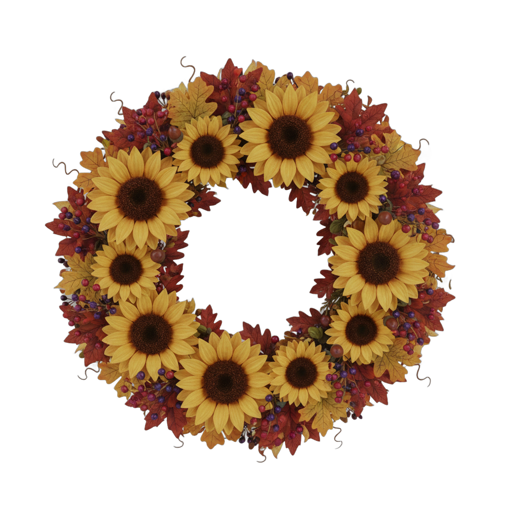 Sunflower Autumn Wreath