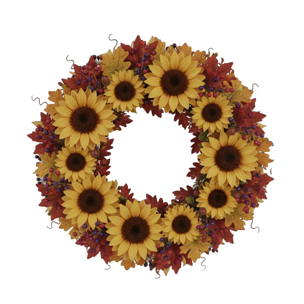Sunflower Autumn Wreath