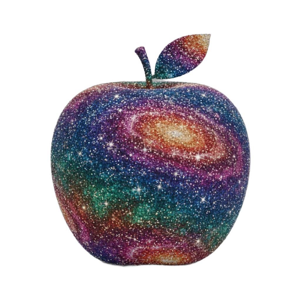 Glitter Galaxy Apple