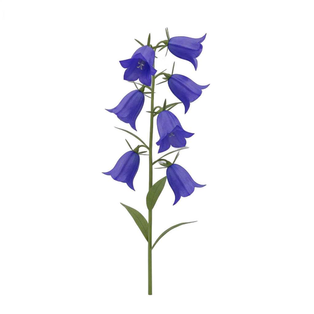 Blue Bellflower Stem