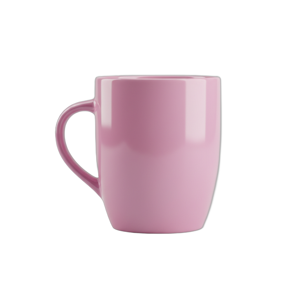 Glossy Pink Ceramic Mug