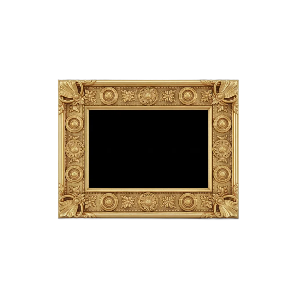 Golden Ornate Picture Frame