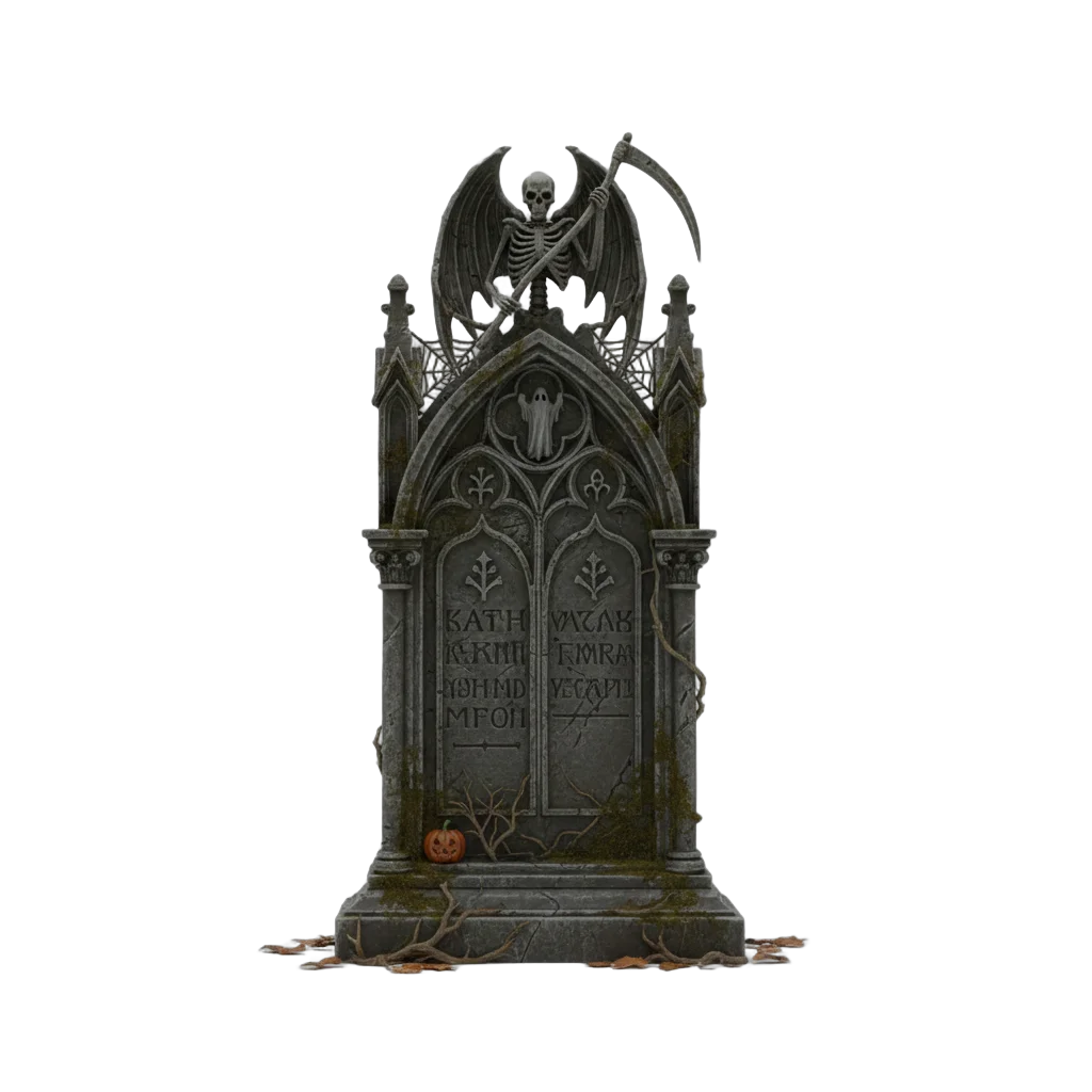 Ornate Gothic Gravestone