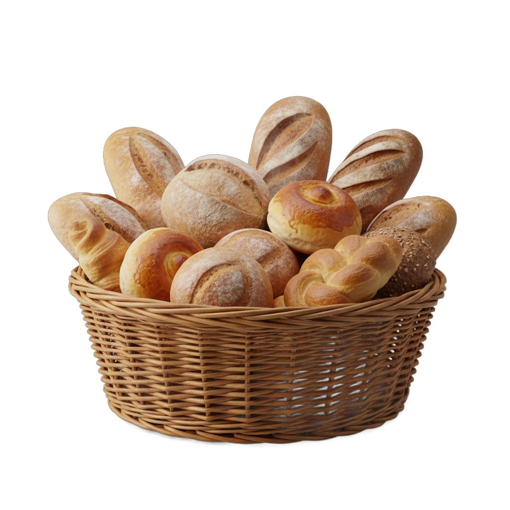 Bread Basket with Assorted Rolls