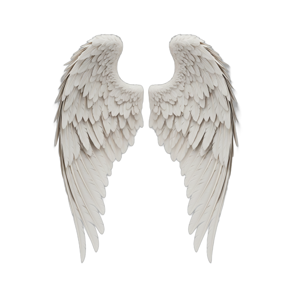 Angel Wings with Feathers